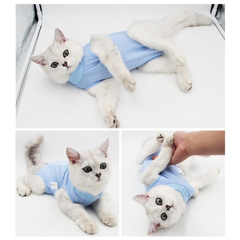 Recovery Suit Cat, Cat Bodysuit After Surgery, Cone E Collar Alternative, Pet Surgery Suits, Puppy Protective Clothing, Cat Surgical Recovery Suit for Abdominal Wounds or Skin Diseases (M, Pink) M - BeesActive Australia
