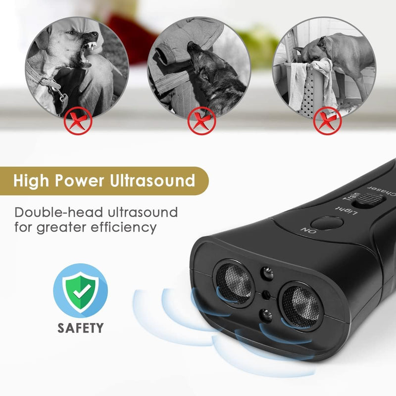Green Turks Barx Buddy Dog Barking Deterrent Devices, Handheld Pet Gentle Trainer Device, Bark Control Indoor Outdoor Training Tool Grey - BeesActive Australia