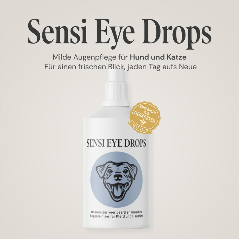 Sensi Eye Drops - Eye Cleaner for Pets 100 ml - Eye Drops for Dogs, Horses and Cats Against Tear Stains