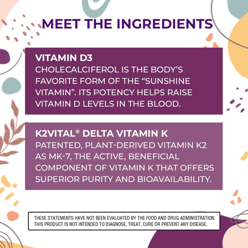 Body Kitchen Vegan Vitamin D3 + K2 MK7 5000 IU Supplement, 60 Caps | Bone and Heart Health, Non-GMO, 5000 IU Vitamin D & 180 mcg Vitamin K2 MK-7, Easy to Swallow Veggie Caps