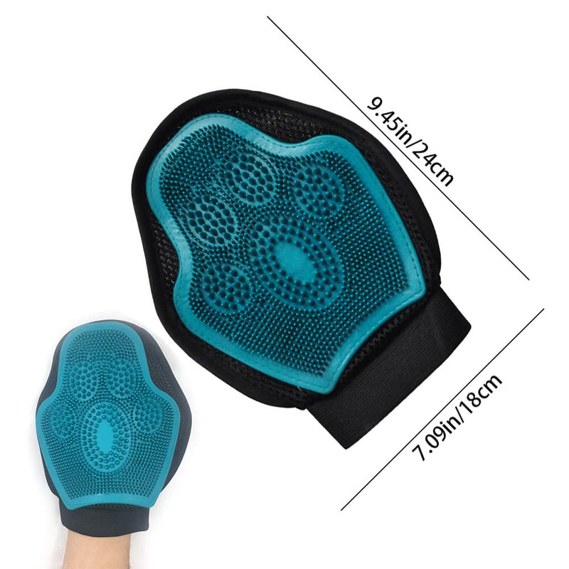 Horse Massage Glove, Horse Grooming Brush, Multifunctional Horse Brush Glove, Breathable Horse Hair Remover Mitt for Horse Dog and Cat Washing Grooming Shedding - BeesActive Australia
