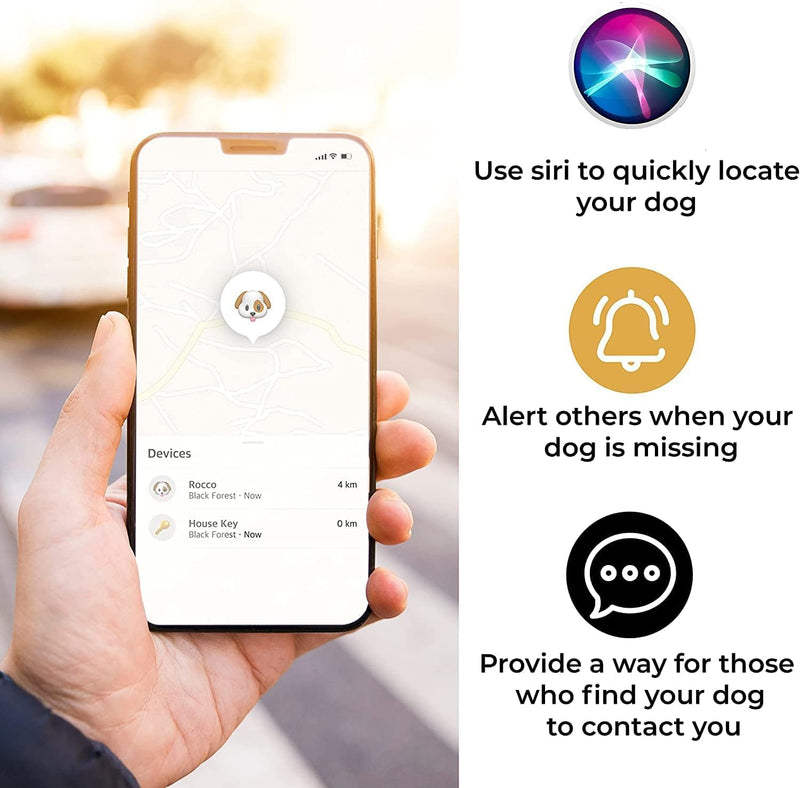 Pup Culture Cat Collar Airtag Holder, Extra-Durable, Lightweight, and Protective Cat Airtag Collar Holder - Track Your Cat Using Apple AirTag Technology - Airtag Collar Cat - Airtag Cat Collar Holder Black - BeesActive Australia