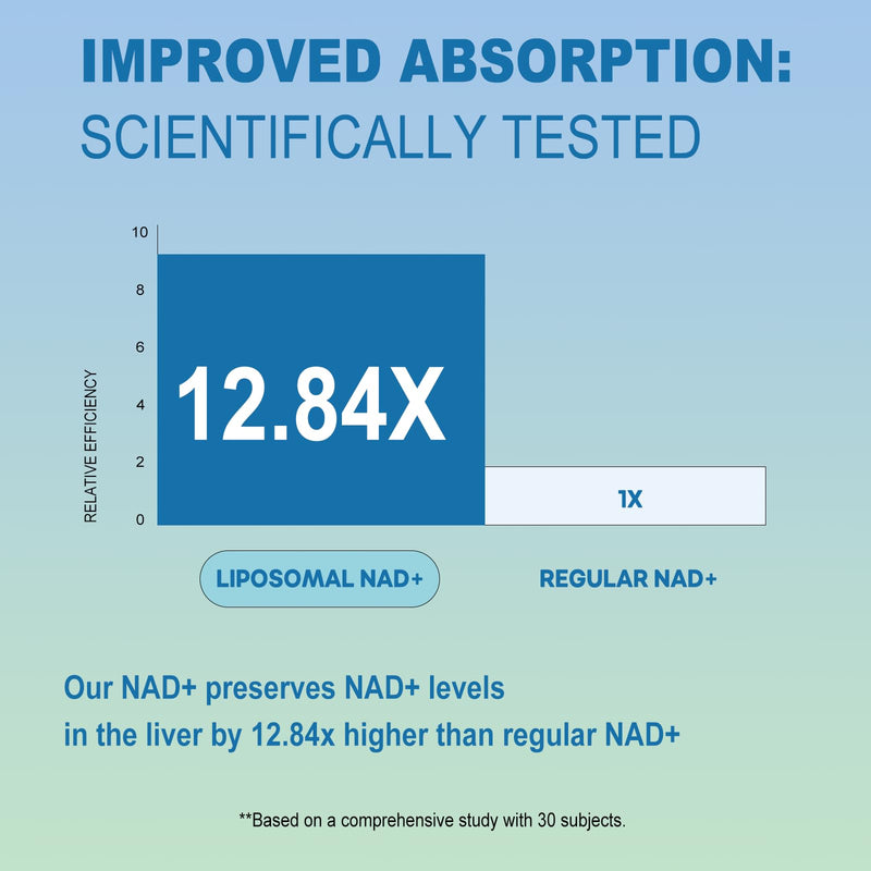 BEWORD Liposomal NAD 2000 Mg, 180 Capsules | 4-in-1 Formula with Liposomal NAD, Trans-Resveratrol, Non-GMO | Energy Support 180 Count (Pack of 1)