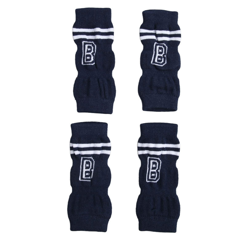 ZJchao 4Pcs Pet Dog Elbow Protectors,Dog Legs Socks Knitted Leg Warmer Wraps Pet Elbow Protective Sleeve,Joint Dirty Letter Pattern Pet Elbow Protective Sleeve,for Small Medium Pets Prevent Injury (L) L