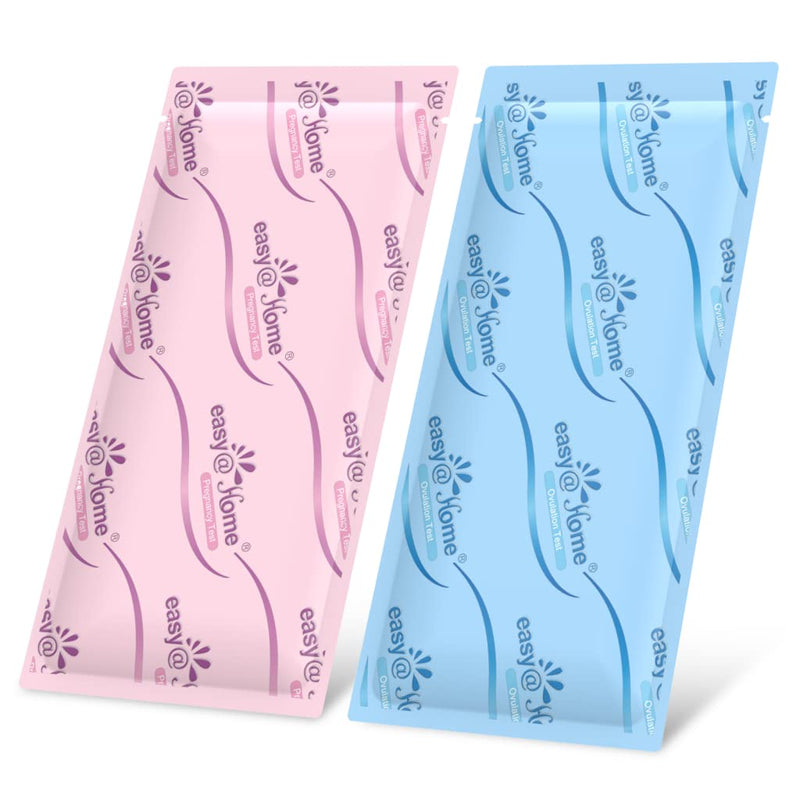 Easy@Home Ovulation & Pregnancy Test Strips Kit: 25 Ovulation Strips and 10 Pregnancy Tests – Accurate Fertility Tracker OPK | 25LH + 10HCG 35 Piece Set - BeesActive Australia