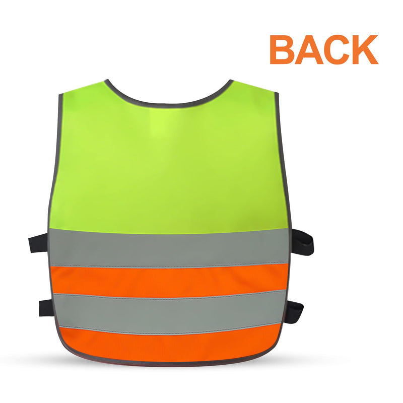 GOOFIT High Visibility Reflective Safety Vest Children's Bicycle Safety Vest Running Lightweight Vest Reflective Vest for School Walking and Playing Boys Girls 3