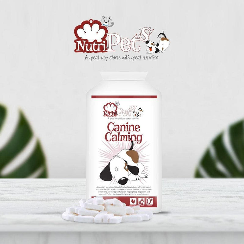 Canine Calming - Premium Quality Formula - Relieves Stress & Anxiety Associated with Loud Noises, Also Helps With Socialising, Hyperactivity & Aggression - 120 Tablets up to 120 Days Supply