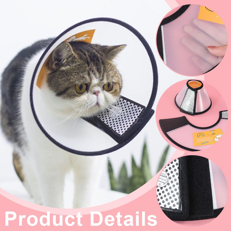 VAEIORP 1 Neck Collar for Pets Pets Plastic Elizabethan Plastic Elizabethan Collar Soft Cat Protective Collar Lightweight Elizabethan Collar for Kittens Puppies XS 15-18CM - BeesActive Australia