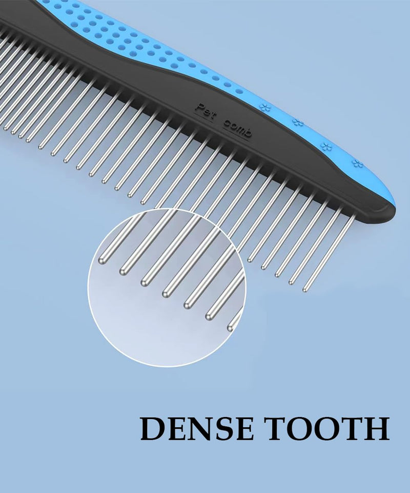 Deshedding Brush - Double-Sided Undercoat Rake for Dogs and Cats - Shedding Comb and Dematting Tool, Extra Wide, Pet Grooming Kit Essential - BeesActive Australia
