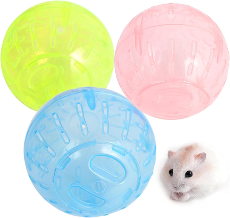Transparent Silent Exercise Ball Plastic Spinner Hamster Running for Sugar Gliders Small Mice Gerbils Exercise Wheels Multiple Colors Hamster Exercise Ball,Hamster Wheel,Small Animal Health Supplie - BeesActive Australia