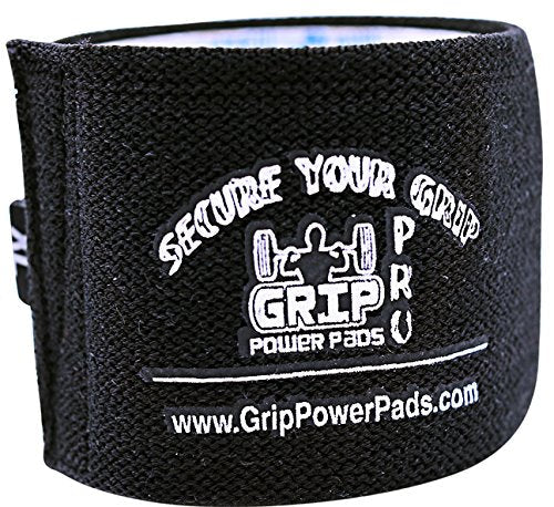 Grip Power Pads Elbow Compression Sleeve (2 Count) Golf Elbow Brace Weightlifting Sleeve Tennis Strap Arthritis (Black, Medium 9"-9.75")