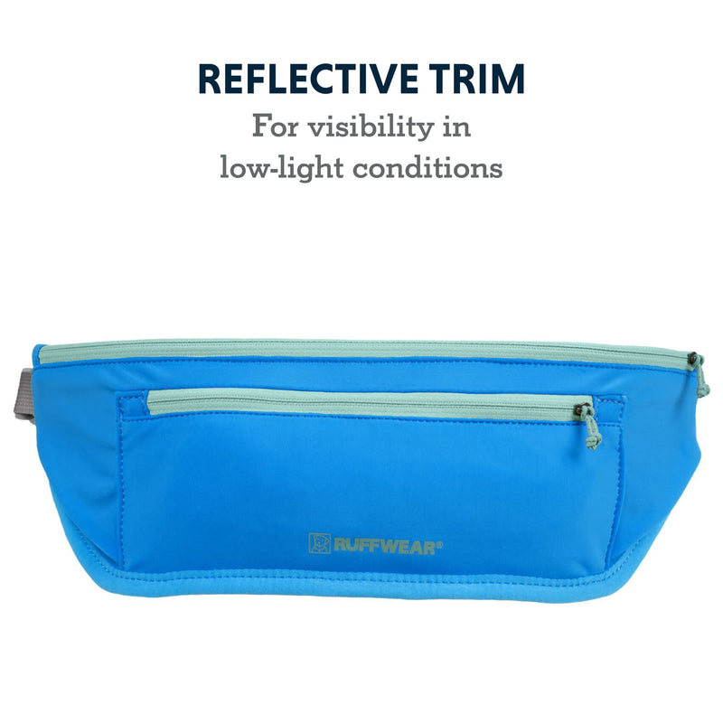 Ruffwear, Trail Runner Belt, Hands Free Adjustable with Pocket, Blue Pool, Small/Medium - BeesActive Australia