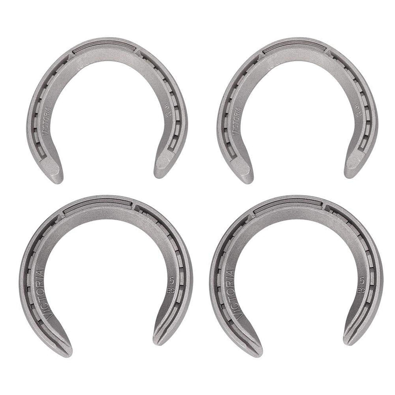 Horseshoe, 4pcs Aluminum Alloy Horse Shoes Horse Riding Equestrian Tools, for Horses That Have More Exercise or Work(13cm) - BeesActive Australia
