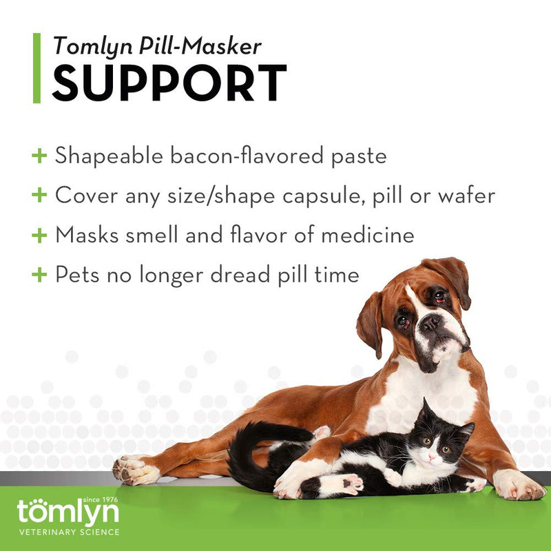 TOMLYN Pill-Masker Original Bacon-Flavored Paste for Dogs & Cats, 4oz Bacon (Pack of 1) - BeesActive Australia