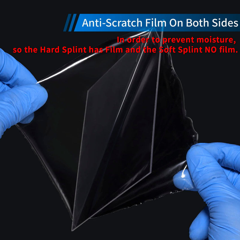 Annhua Soft Dental Splint Thermoforming, 15Pcs Resin Dental Splint Material Vacuum Forming Plastic Sheets, 1.5MM Thermoforming Plastic Sheets for Vacuum Forming Machine - Square|5" x 5" - BeesActive Australia