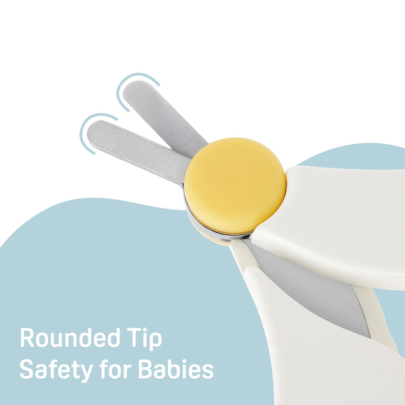 Pigeon Baby Health Care Set(Set of 4), 2 Nail Scissors with Rounded Tip(0+ Months, 3+ Months) & 1 Nail Clipper(9+ Months) & 1 Baby Nasal Aspirator(1 Pack） - BeesActive Australia