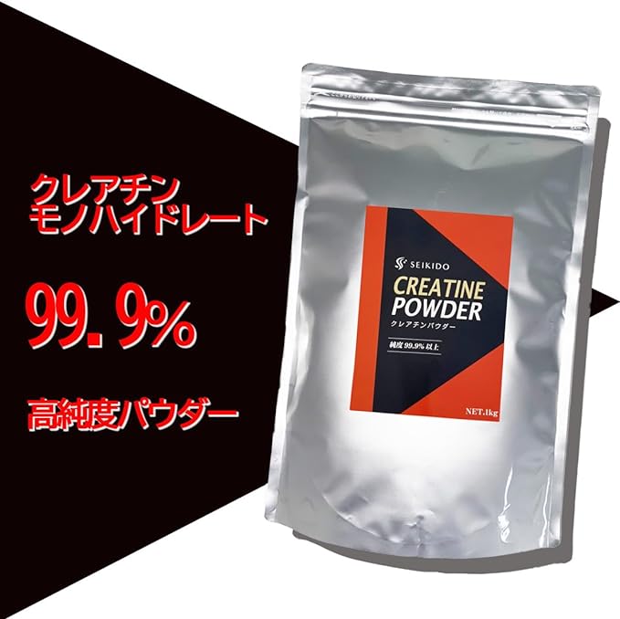 Seikido [Creatine Powder] Monohydrate 1kg 200 servings Large Capacity Creatine 99.9% Purity High Purity Powder Non-flavor Men Women Training Muscle Strength Performance Improvement - BeesActive Australia