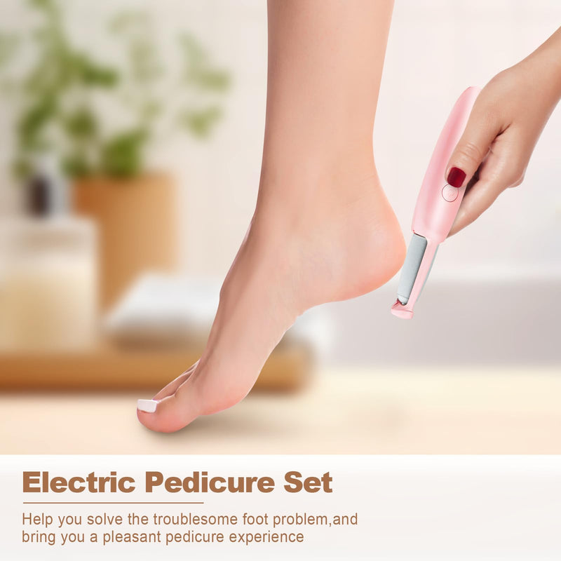 ANUMITRA Electric Foot Callus Remover Rechargeable – Professional Pedicure Tool for Feet with Dual-Speed 2-in-1 Rollers, Electric Foot File & Grinder for Dead Skin, Cracked Heels & Dry Skin Care - BeesActive Australia