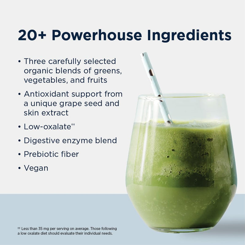 Designs for Health EssentiaGreens and Reds (Unflavored, 30 Servings), Vegan Superfood Powder with Spirulina, Kale, Apple & More, for Daily Nutrition and Digestive Health