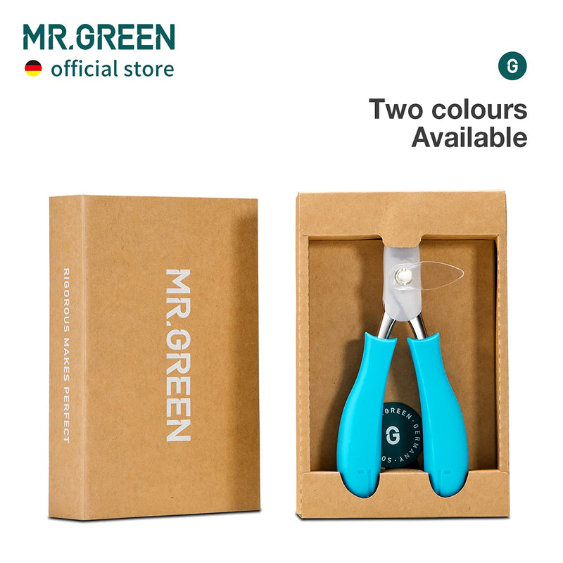 MR.GREEN Nail Clippers Toenail Cutters Anti-Splash Professional Ingrown Thick Hard Nail Scissors Pedicure Tools Manicure Sets (Blue Handle) Blue - BeesActive Australia