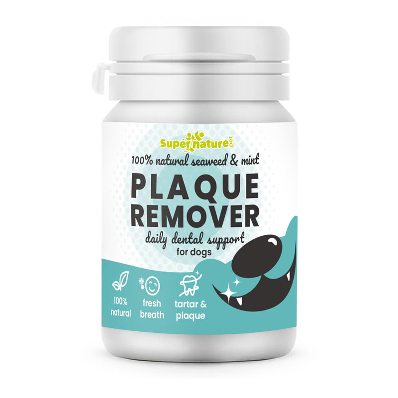 Supernature Plaque Remover for Dogs 60g | 100% Natural Dental Care, Reduces Plaque & Tartar, Promotes Fresh Breath, Oral Health Support, No Toothbrush