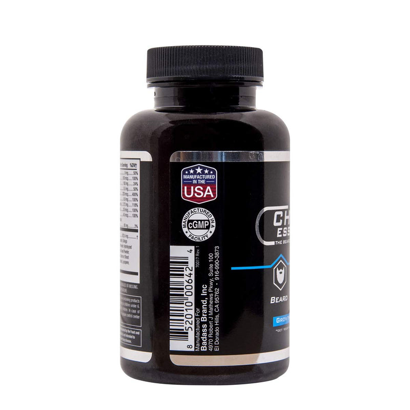 Chucks Essentials V3.0-3 Month Supply - The Bearded Mans Multivitamin are 90 Capsules, for Growing Beard, Loaded with The Vitamins, Nutritional & Minerals Supplements V3 for Thicker & Stronger 3 packs