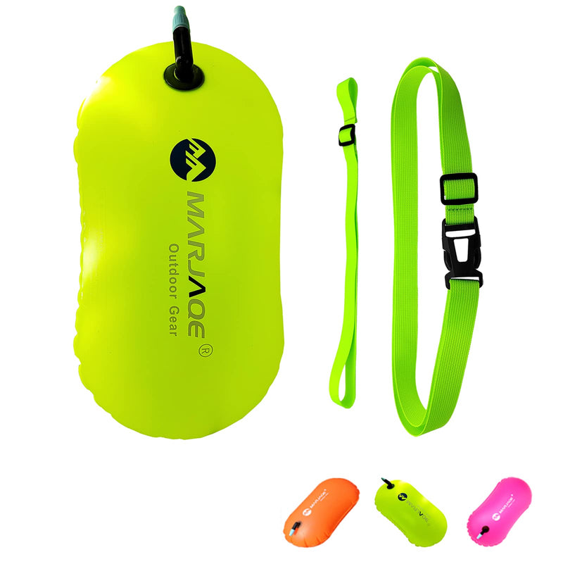 Swim Belts and Buoy for Open Water, Float for Safer Training Green - BeesActive Australia