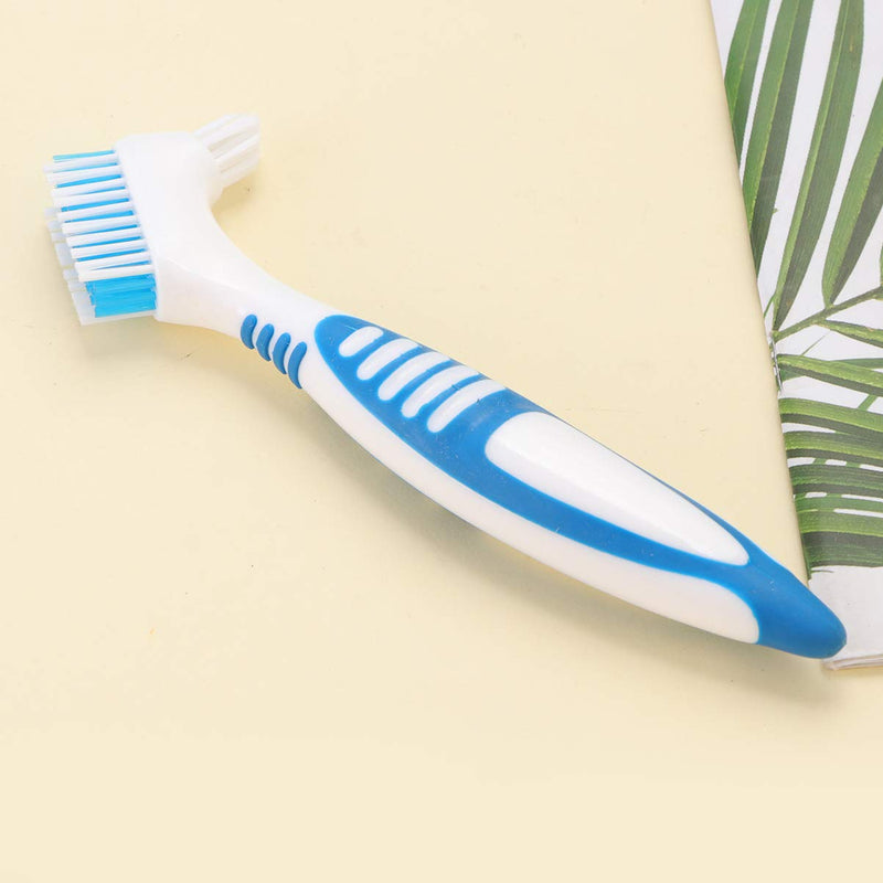 Healifty Denture Cleaning Brush Double Sided Denture Cleaner Brush Cleaning Toothbrush for Dentures False Teeth - BeesActive Australia
