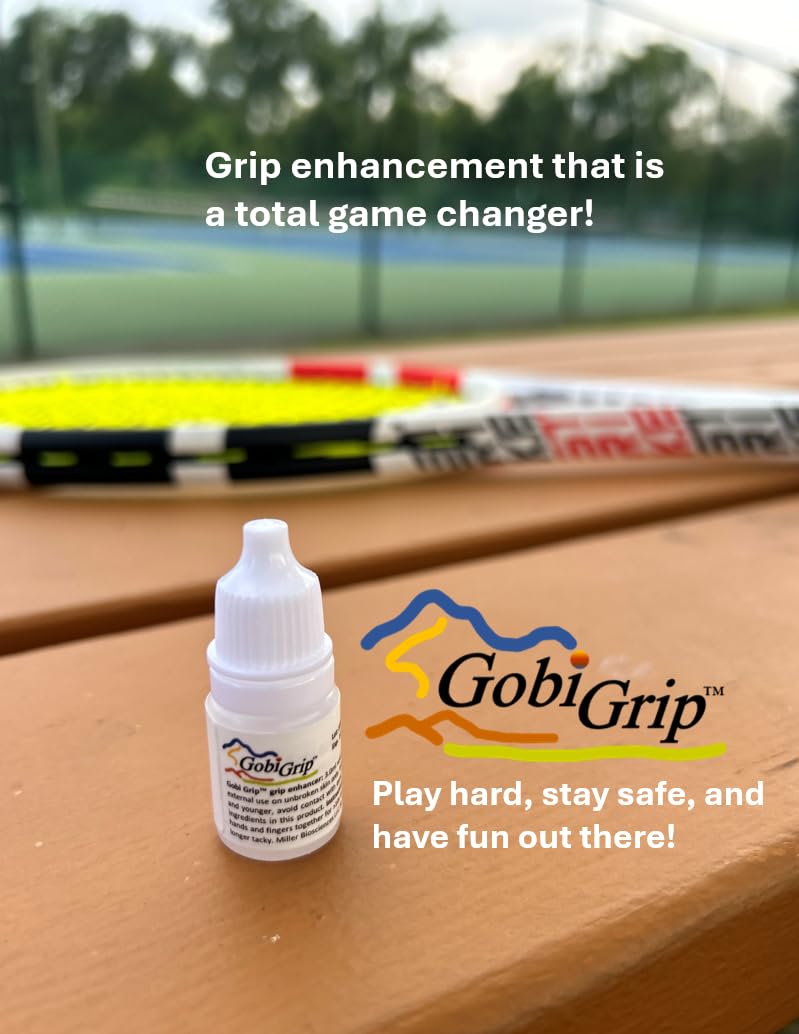 Polymer Grip Enhancer Bottle in Mylar Pouch, 30+ Uses, Keeps Hands Dry, Shields Against Blisters, Pickleball, Tennis, Golf, Gym, Weightlifting, Climbing, Dance, No Chalk, No Mess, Made in USA