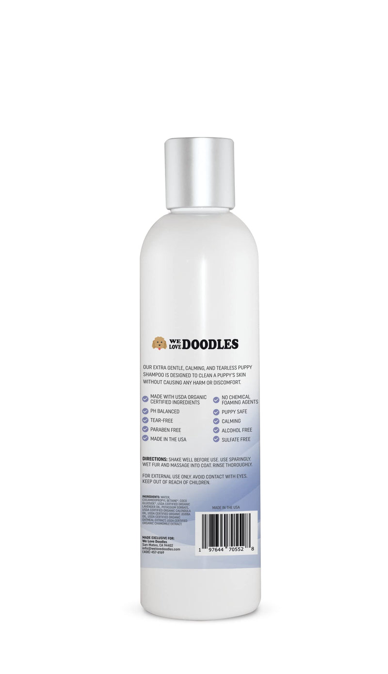 Puppy Shampoo & Conditioner | Made in USA | Organic Ingredients | Tear Free | Best Shampoo for Puppies | Sensitive & Itchy Skin Wash | Oatmeal Bathing | Tearless, Lavender, 8oz [We Love Doodles] - BeesActive Australia