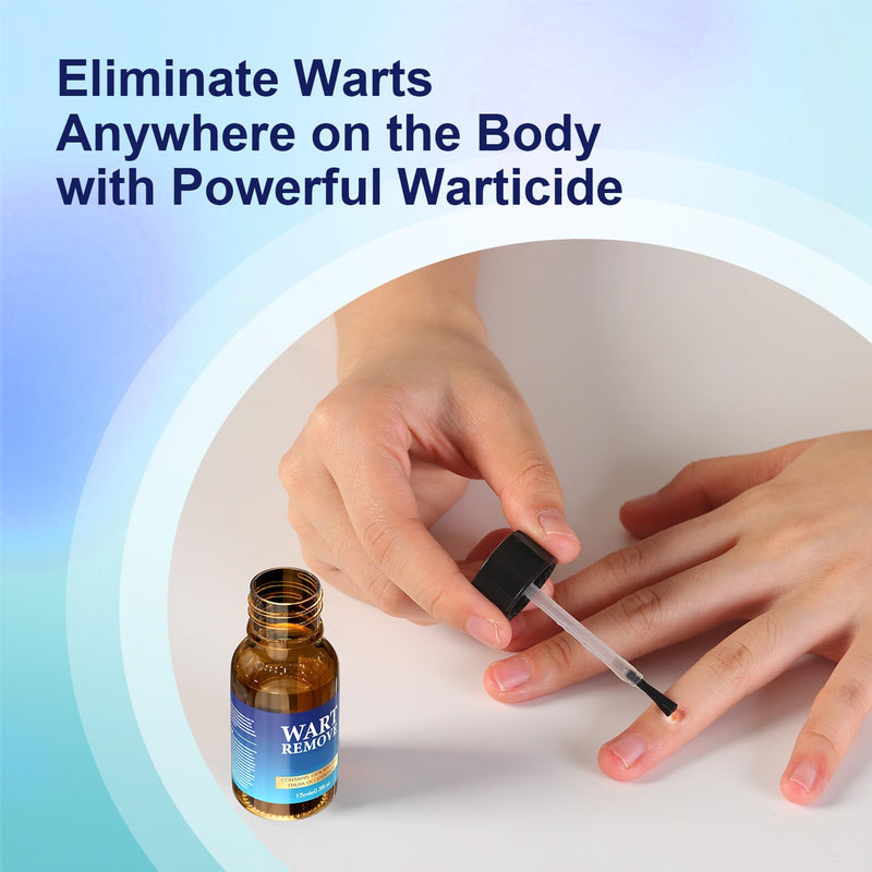 Fast Action Liquid Wart Remover - Maximum Strength Wart Gel - Exclusive Natural Formula Wart Liquid Designed for Warts, Plantar Wart, Genital Wart, Common Wart, Flat Wart, Corn, Callus Beige - BeesActive Australia
