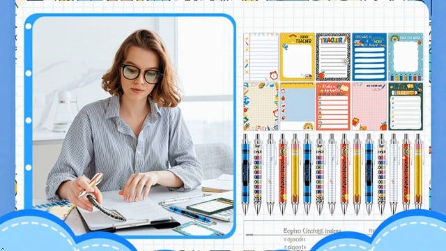 60Pcs Dental Assistant Gifts Dental Pens and Notepad Set Teeth