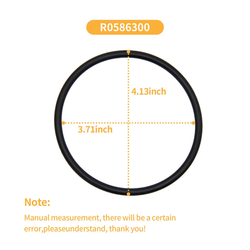 R0586300 Large Collar Tri-Lobe O-Rings Fit for Zodiac Nature 2 Fusion, Fusion Soft, Inground, Vision Aboveground, Vision Pro above Ground (4PC) - BeesActive Australia