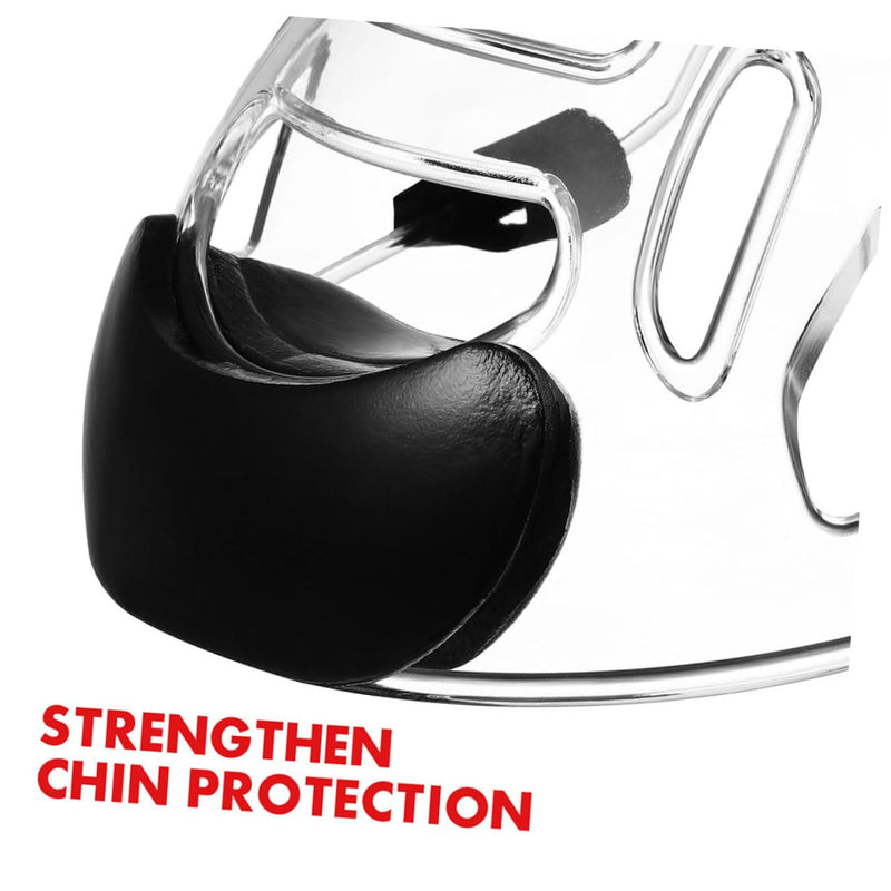 2Pcs Detachable Face Protector Martial Art Headgear Sports Face Guard Sparring Protective Gear for Taekwondo Karate Training