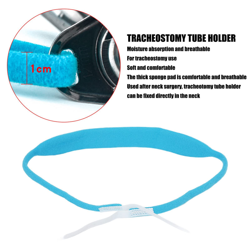 Tracheostomy Tube Holder, Tracheostomy Tube Collar, Hook and Closure Reusable Tracheostomy Ties for Post Neck Surgery