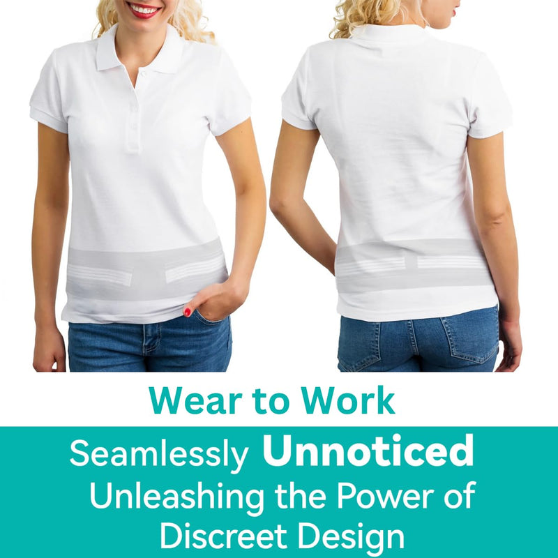 Lightweight Back Brace for Lower Back Pain Under Clothes - Relief from Sciatica, Hip and Spine Pain - Breathable & Adjustable Lumbar Support Belt for Home, Work and Exercise - Suitable for Women&Men Medium