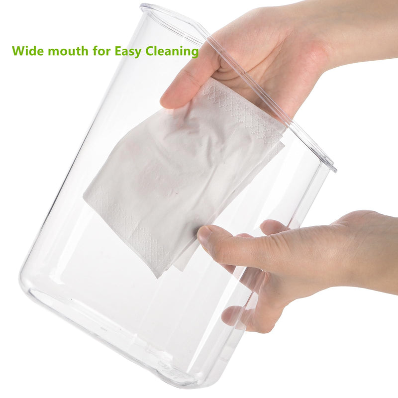 DEAYOU Bird Seed Storage Container, 3 Qt/2.8 L Airtight Cereal Storage Bin with Pour Spout and Measuring Cup, BPA Free Plastic Water Pitcher with Handle for Rice, Grain, Flour, Pet Food, Dry Food - BeesActive Australia
