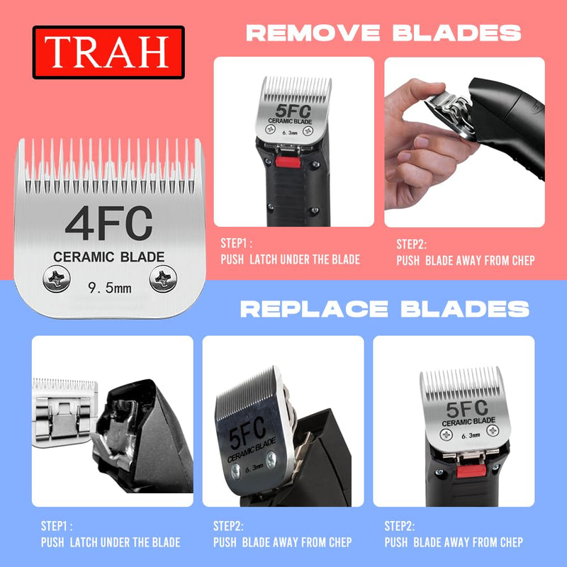 30# Blade Dog Grooming Clipper Replacement Blades Compatible with Andis Dog Clippers,Most A5, Wahl KM Series Clippers,Detachable Ceramic Blade,Size-30#, 1/50-Inch Cut Length (0.5mm) Silver 30# 0.5mm - BeesActive Australia