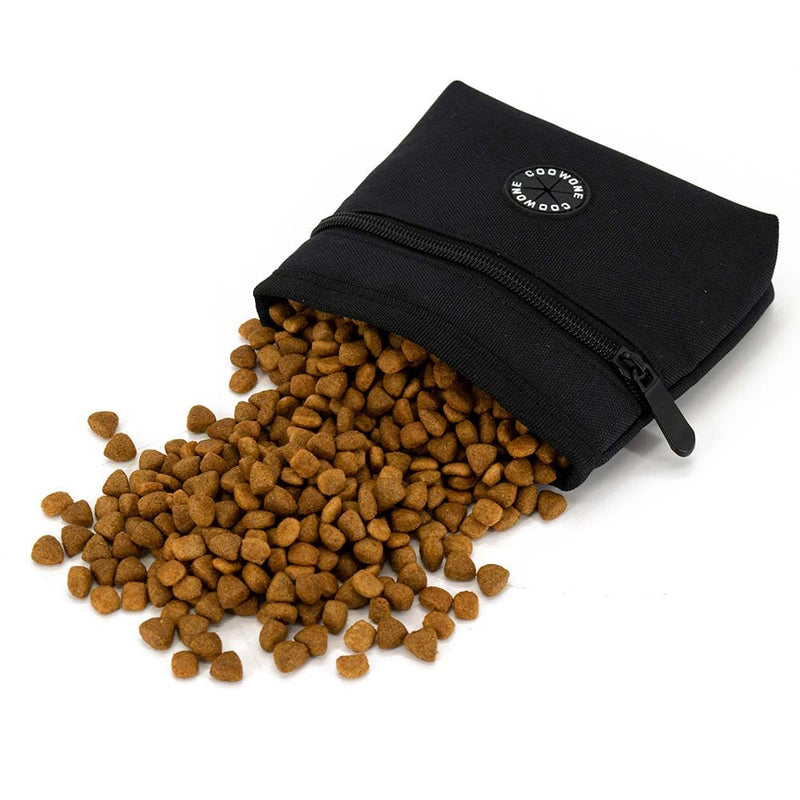 COOWONE Dog Training Treat Pouch Hands-Free Dog Training Pouches Treats Bags, Treat Tote, Magnetic Closure, Pocket Sized Dog Treat Pouch Black - BeesActive Australia