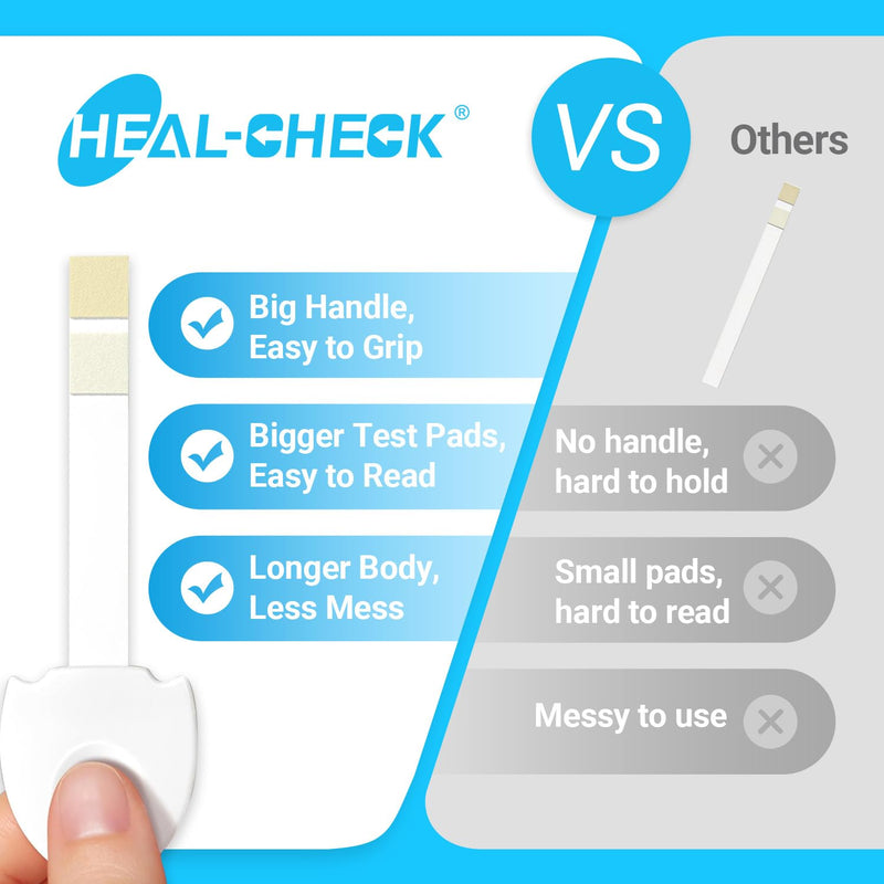 HEAL-CHECK 8 Pack UTI Test Strips, Urinary Tract Infection Test Kit for Women Men, Accurate Result in 2 Minutes, Monitor Bladder Health at Home, Clinically Tested, Easy to Grip, Individually Wrapped, 8T - BeesActive Australia