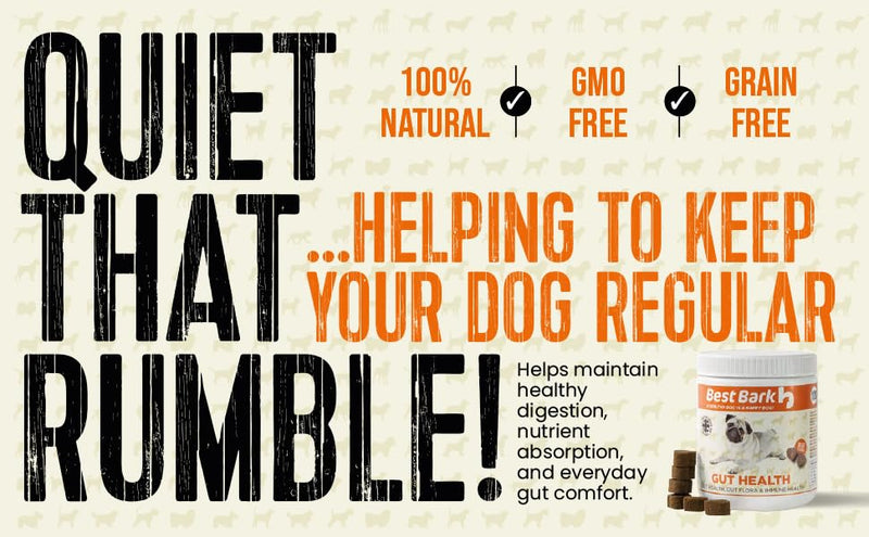 Pre, Pro & Postbiotic Digestive Treats For Dogs - Gut Health, Sensitive Tums, Glands, Scooting, Loose Stools, Smelly, Itchy Ears, Great for all dogs