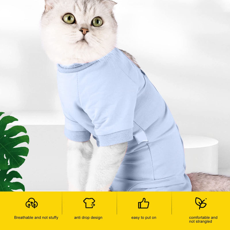 OPPWONG Cat Recovery Suit, Breathable Post-Surgery Recovery Shirt, Cat Onsie, Cat Onesie for Cats Post-Surgery, Female Anti-Lick Wounds for Small, (S) S - BeesActive Australia