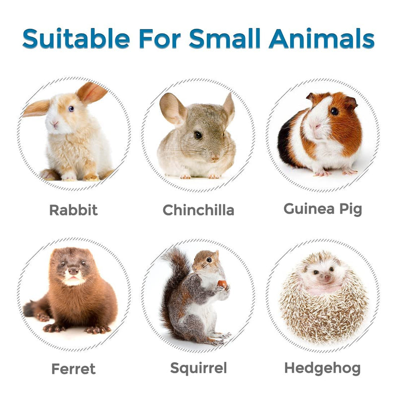 Top Fill Small Animal Water Bottles for Crate No Drip BPA Free Water Dispenser for Rabbit, Chinchilla, Ferret, Guinea Pigs, Squirrel, Hedgehog 25oz Grey - BeesActive Australia