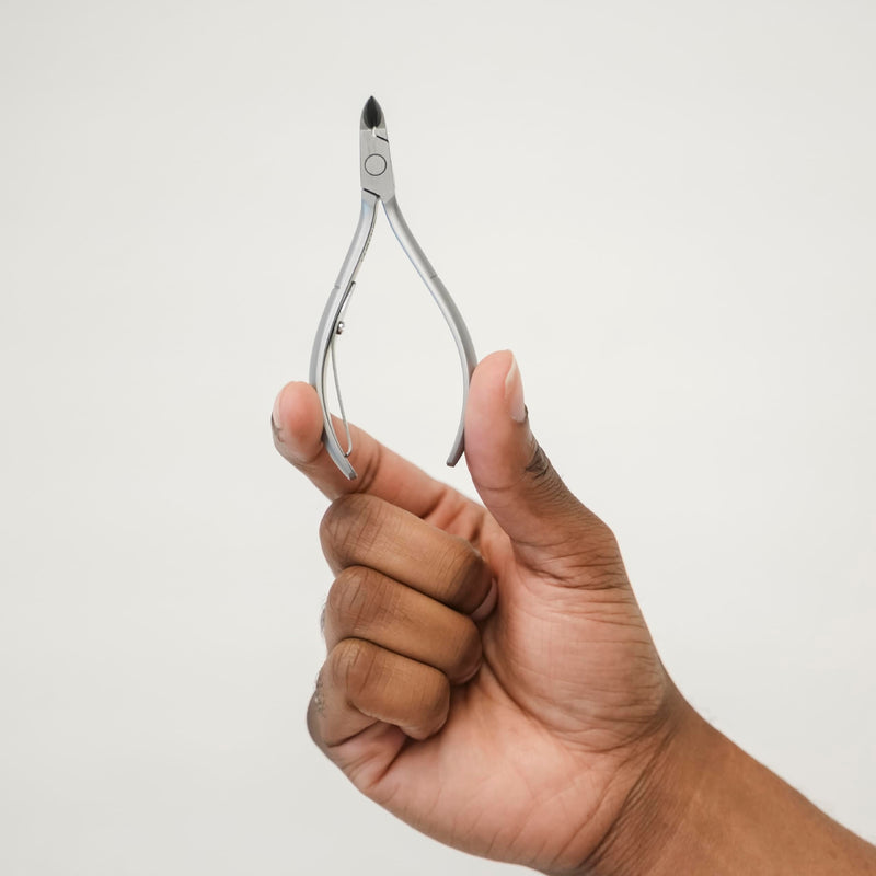 NGHIA Cuticle Nipper - D-04 JAW 12 | Stainless Steel | Durable and Sharp | Ergonomic Design | Grey Plated | Ideal for Salons and Home Use Jaw 12 (4.5 - 5.5 mm)