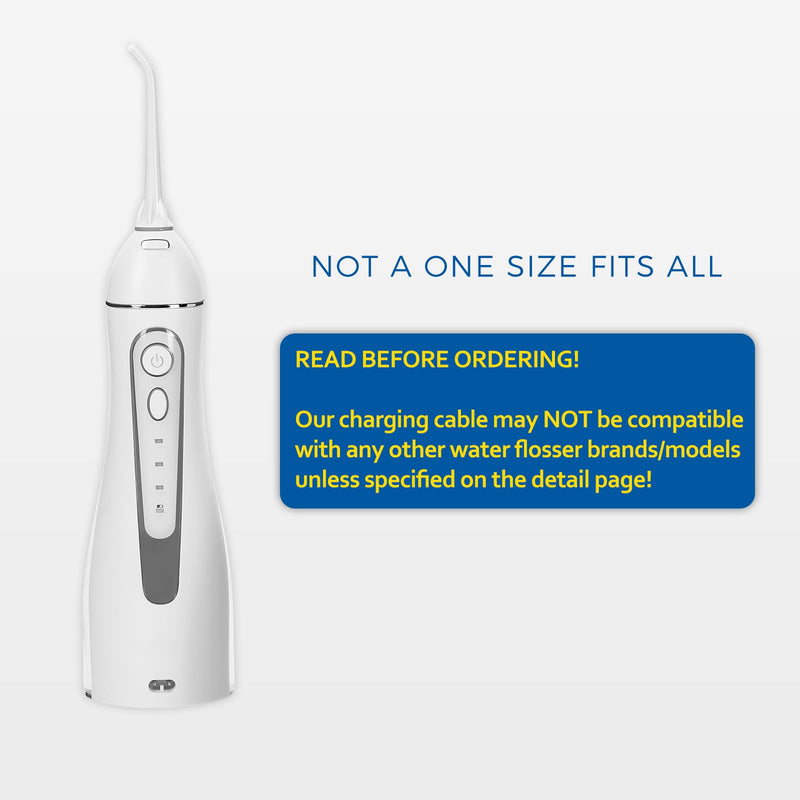 Water Flosser Charger for COSLUS, Aquasonic, Oralfree, Nicwell, Nicefeel, MOSPRO, Zerhunt, Tovendor, Hangsun, Initio, McNaval and Cremax Oral Irrigator 1 Pack Black