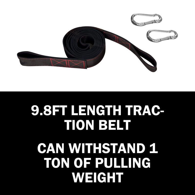 Belt for Pulling, Strength Training, adjustable belt, gravity tension training, contains a belt and a strap Red Line