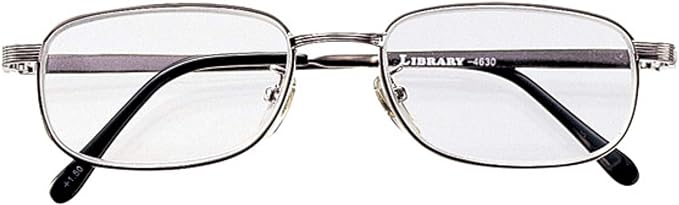 Meigan Reading Glasses, Intermediate Prescription, Men's, Luxury, Metal Frame, Less Fatigue, Aspherical Lenses, Black, Prescription 1.00, 4630-10 - BeesActive Australia