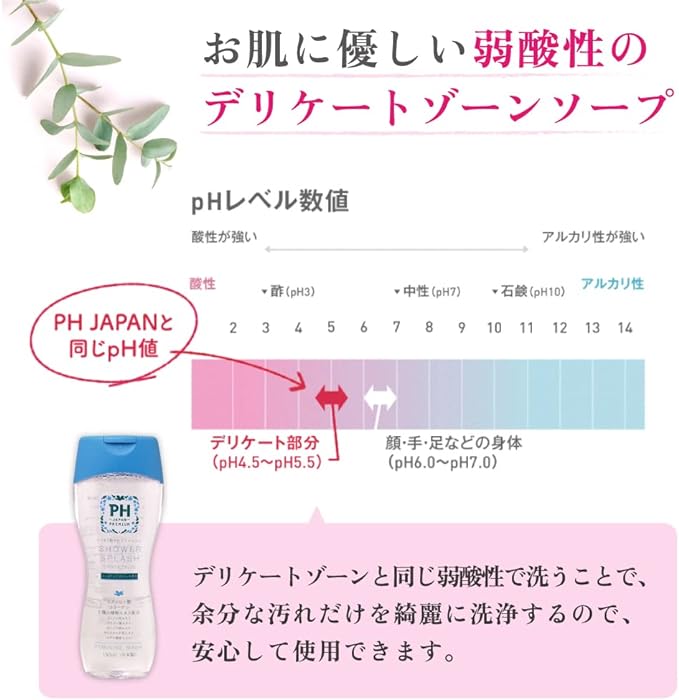PH JAPAN Delicate Zone Dedicated Soap Feminine Wash, 5.1 fl oz (150 ml) (Powder Mint) Set of 3, Odor, Itching, Blackheads, Menstrual Use, Made in Japan, Safe, Weak Acid, Daily Care, Moisturizing - BeesActive Australia