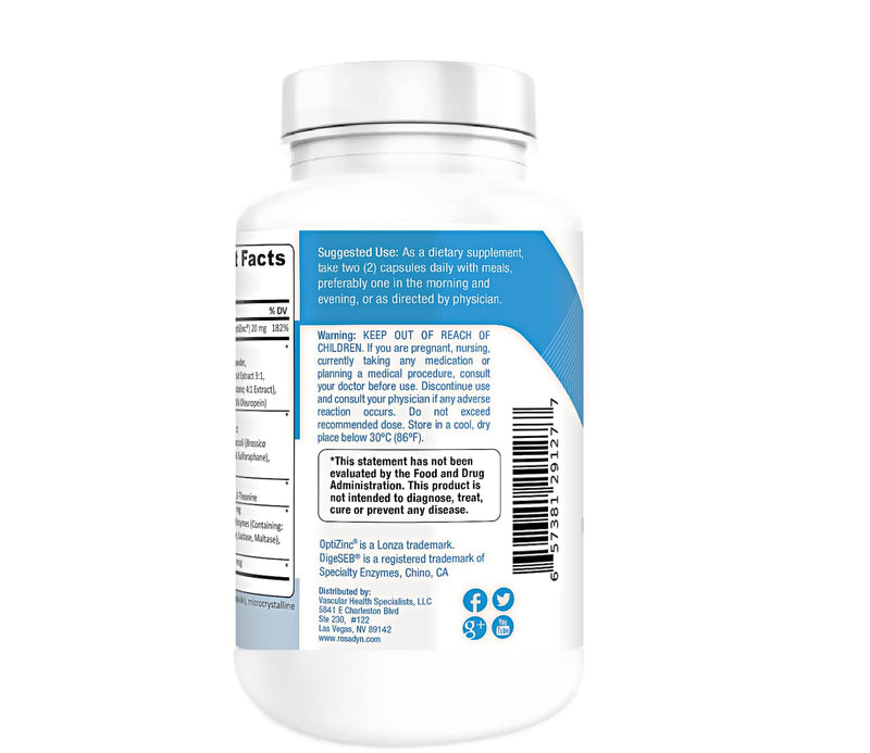 Rosacea Skin Care Supplement for Redness of Face, Eye and Nose | Targets the Root Cause of Symptoms