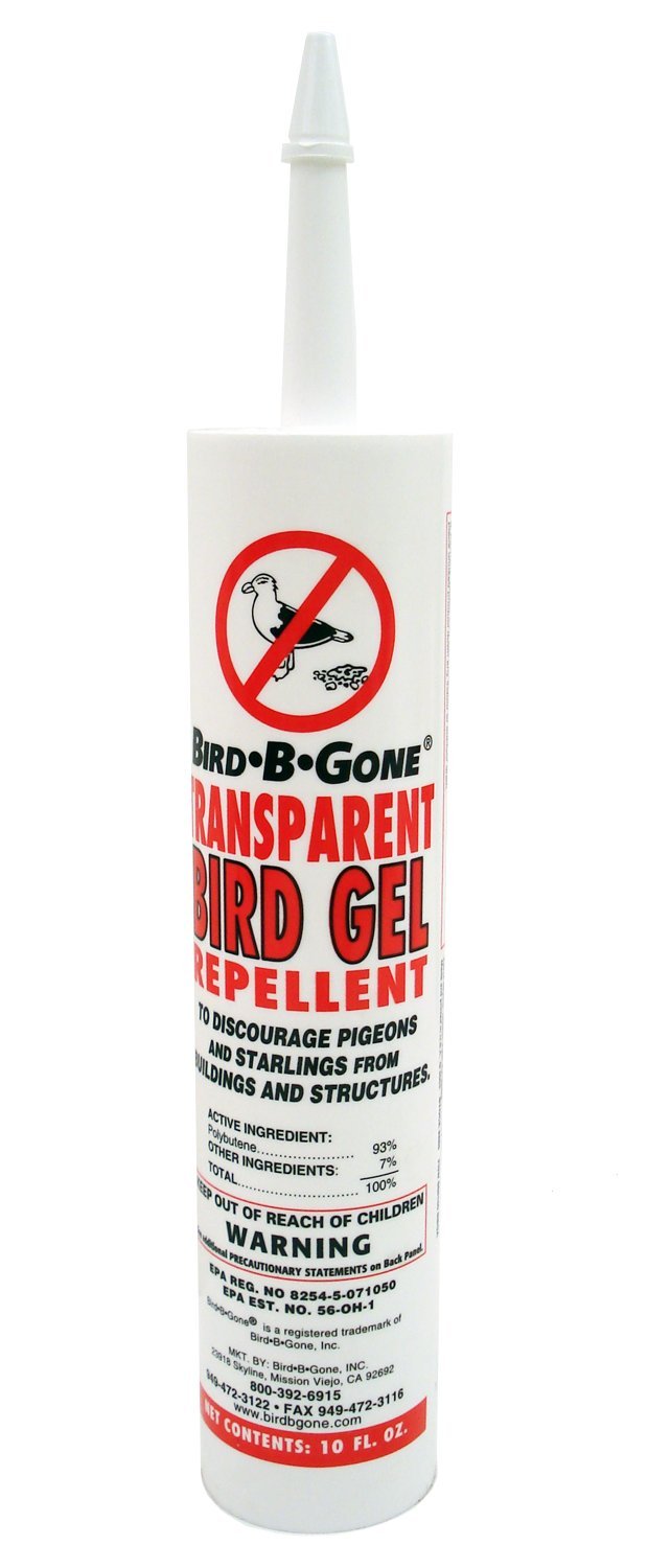 Bird B Gone - Transparent Bird Gel - Pigeon Deterrent for Balcony, Bird Deterrents for Outside, Bird Repellent Devices Outdoor